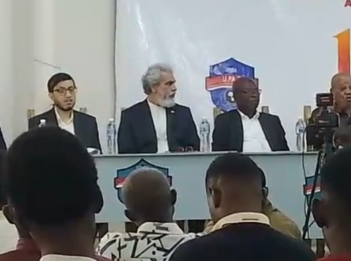 Hier jeudi à l'Université Panafricaine du Congo, Kabasele Tshimanga a animé une conférence sur la déstabilisation de l'Iran